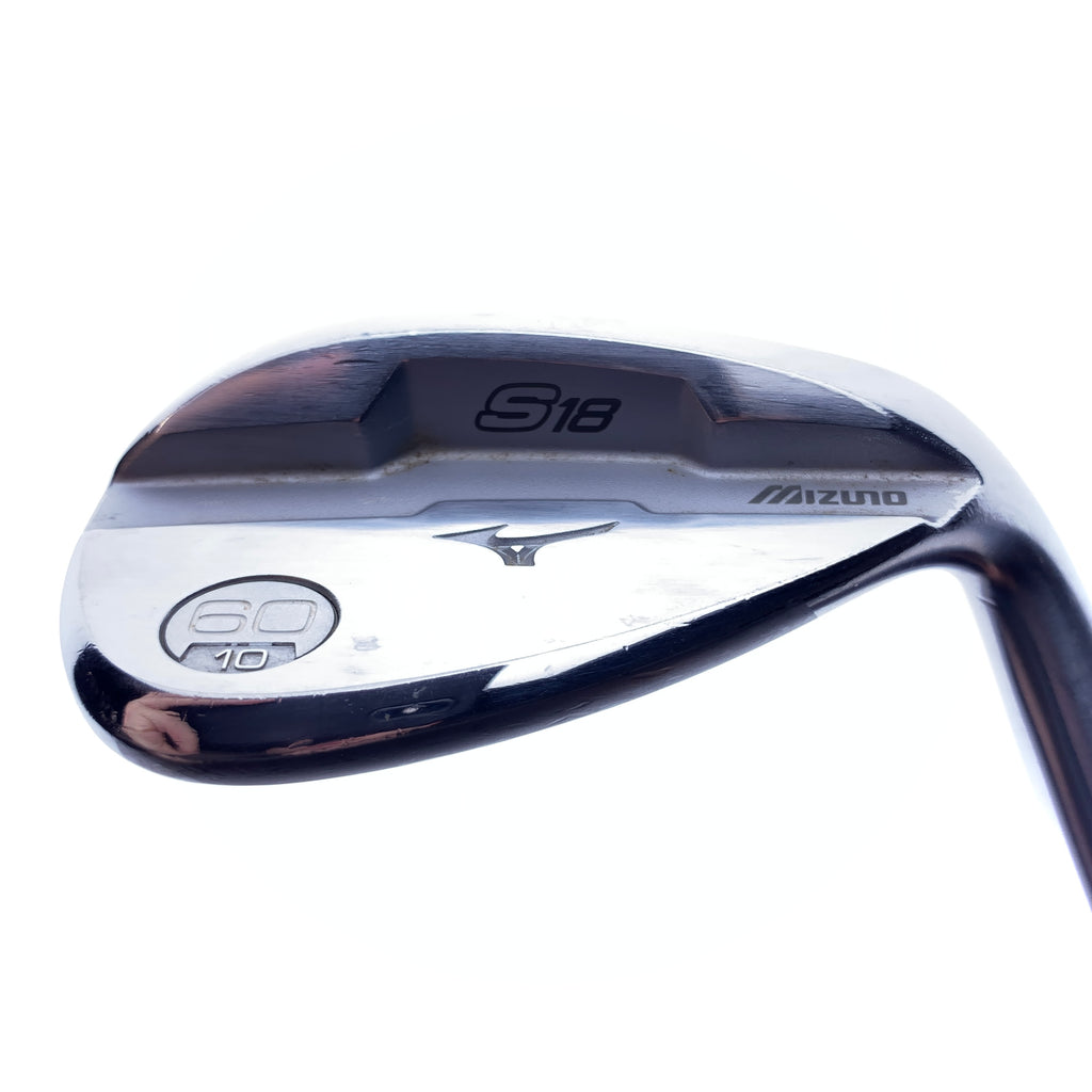 Used Mizuno S18 White Satin Lob Wedge / 60.0 Degrees / Wedge Flex