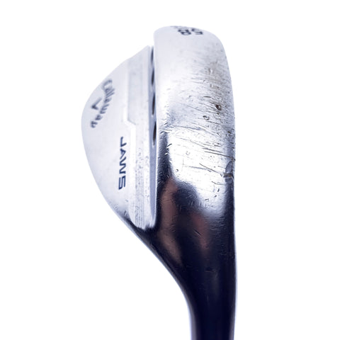 Used Callaway Jaws MD5 Platinum Chrome Lob Wedge / 58.0 Degrees / Stiff Flex