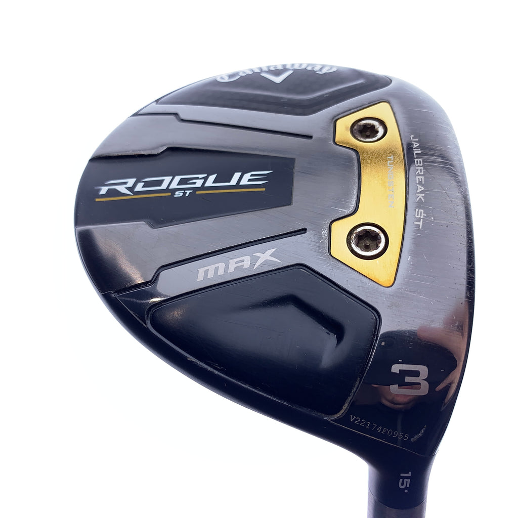 Used Callaway Rogue ST MAX 3 Fairway Wood / 15.0 Degrees / Stiff Flex