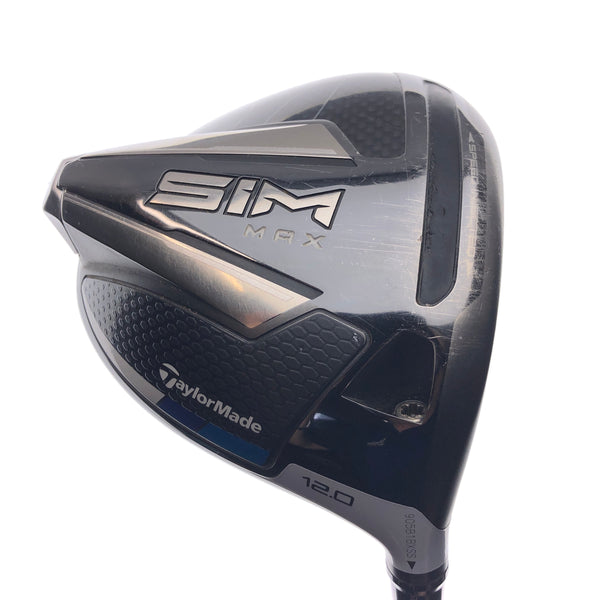 Used TaylorMade SIM Max Driver / 12.0 Degrees / Stiff Flex