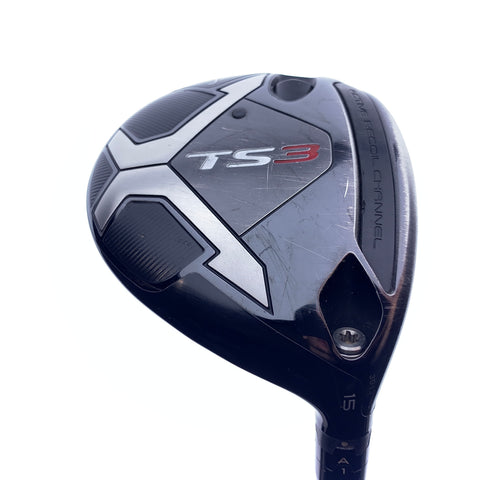 Used Titleist TS3 3 Fairway Wood / 15.0 Degrees / Stiff Flex
