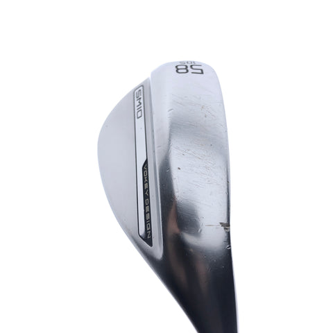 Used Titleist Vokey SM10 Tour Chrome Lob Wedge / 58.0 Degrees / Wedge Flex