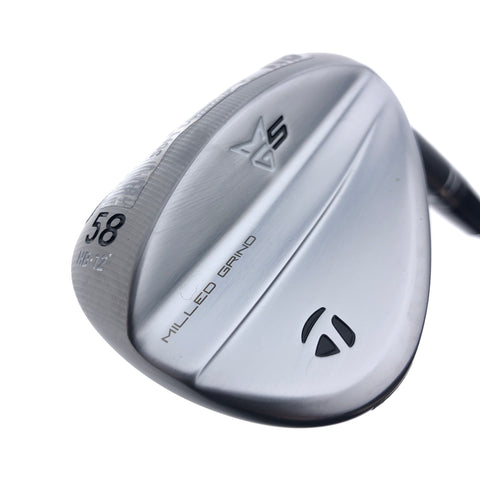 Used TaylorMade Milled Grind 5 Lob Wedge / 58.0 Degrees / Wedge Flex