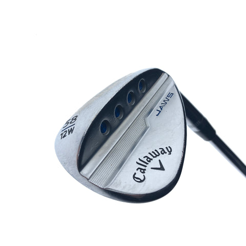 Used Callaway Jaws MD5 Platinum Chrome Lob Wedge / 58.0 Degrees / Stiff Flex