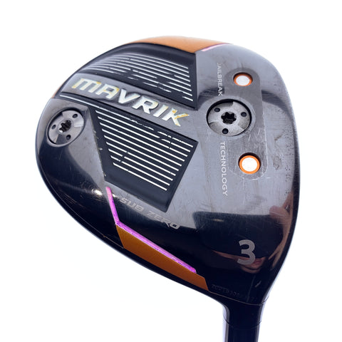 Used TOUR ISSUE Callaway Mavrik Subzero 3 Fairway Wood / 15.0 Degrees / TX Flex