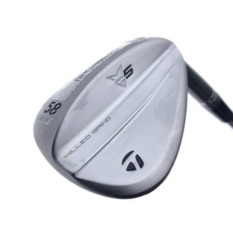 Used TaylorMade Milled Grind 5 Lob Wedge / 58.0 Degrees / Wedge Flex