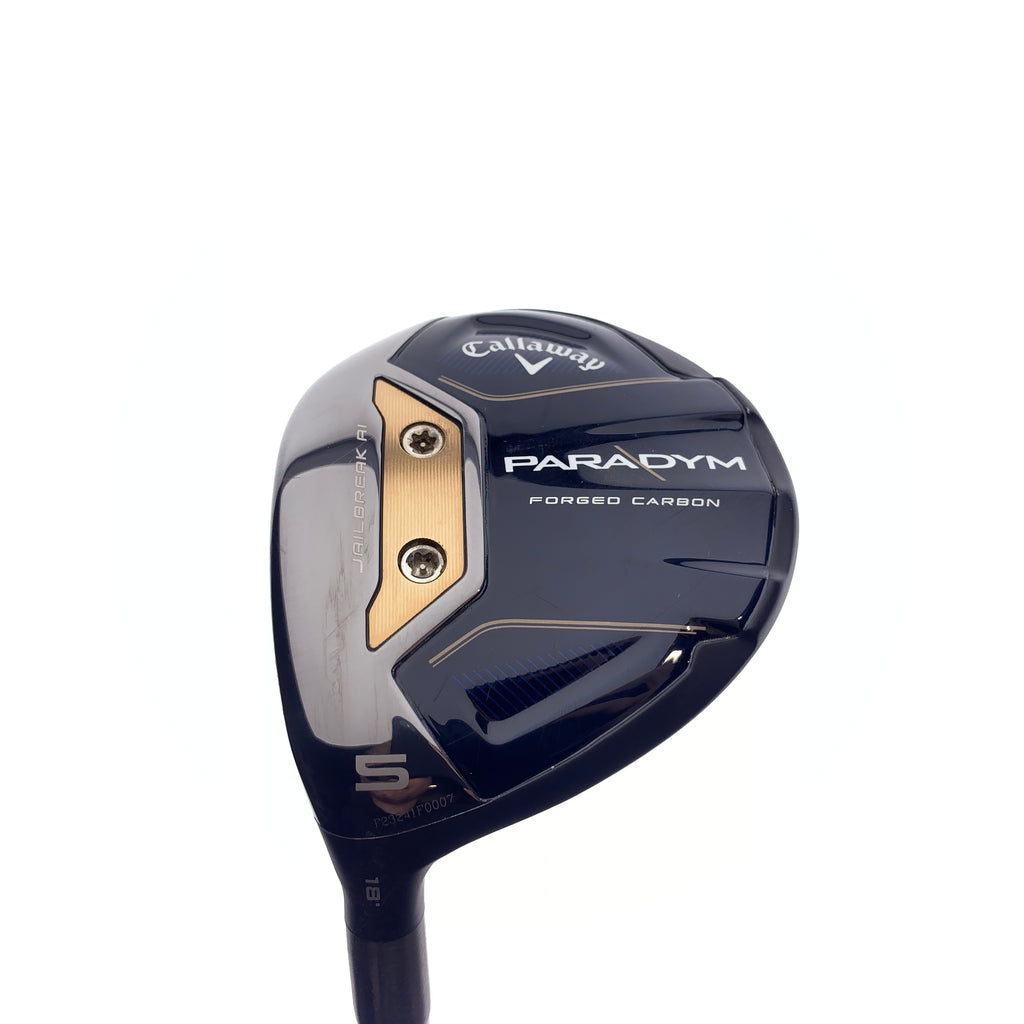 Used Callaway Paradym 5 Fairway Wood / 18.0 Degrees / X-Stiff Flex / Left-Handed