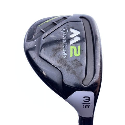 Used TaylorMade M2 2017 3 Hybrid / 19.0 Degrees / Stiff Flex