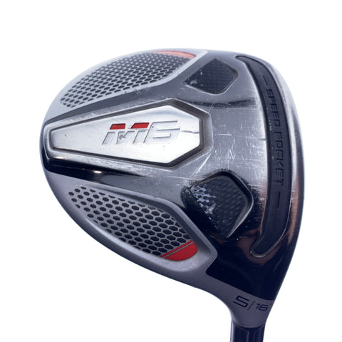 Used TaylorMade M6 5 Fairway Wood / 18.0 Degrees / Stiff Flex