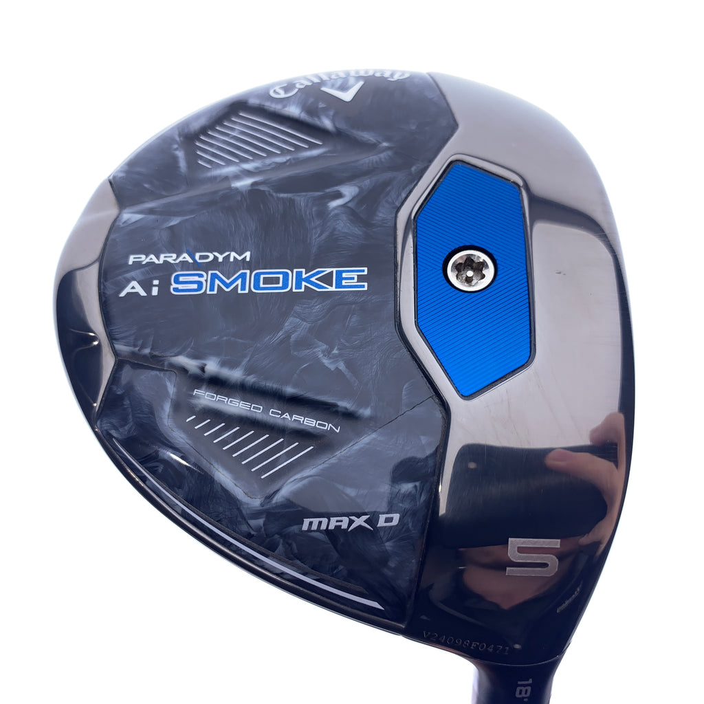 Used Callaway Paradym Ai Smoke MAX D 5 Fairway Wood / 18.0 Degrees / Stiff Flex