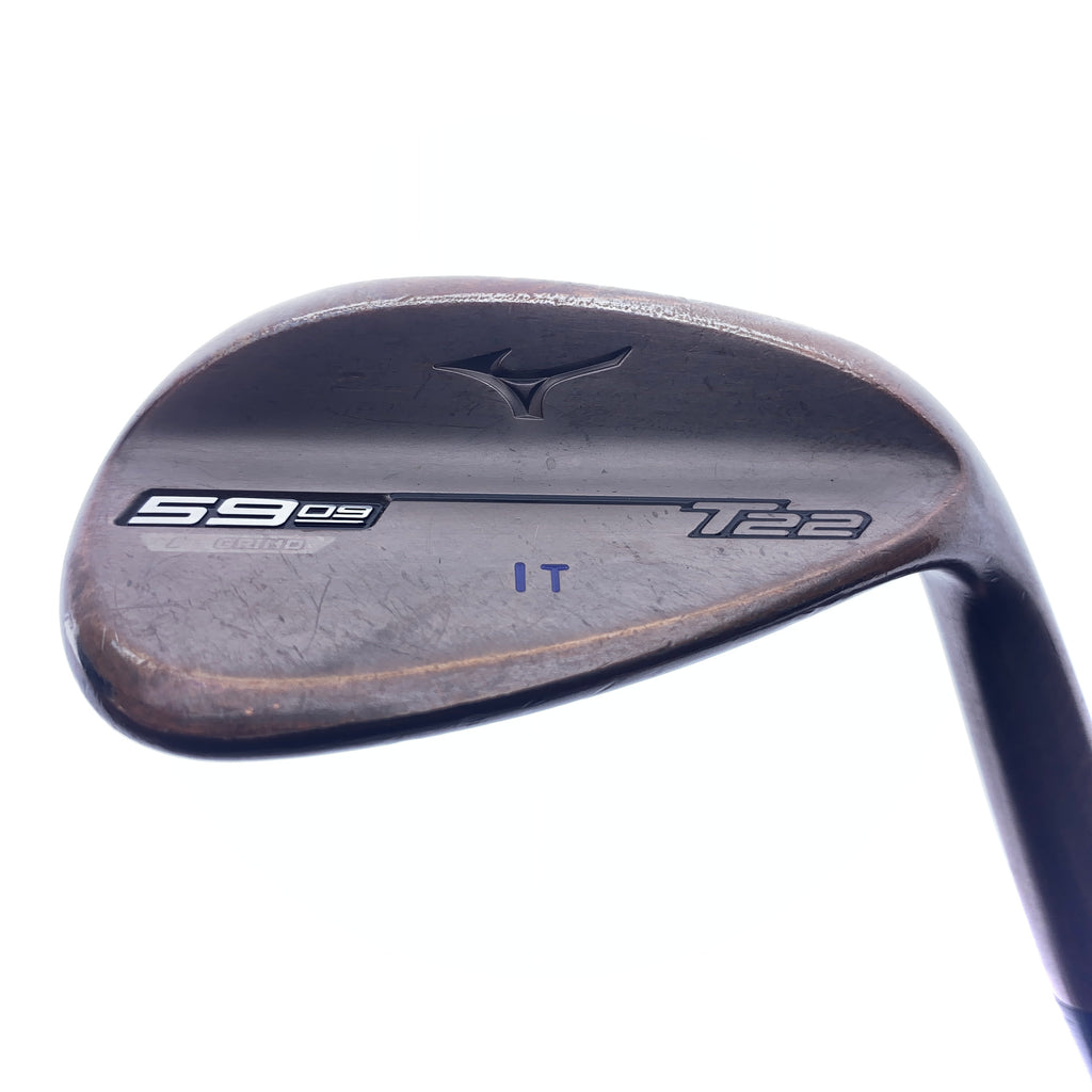 Used Mizuno T22 Denim Copper Lob Wedge / 59.0 Degrees / Stiff Flex