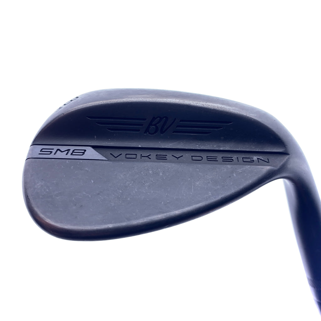 Used Titleist Vokey SM8 Jet Black Lob Wedge / 58.0 Degrees / A Flex - Replay Golf 