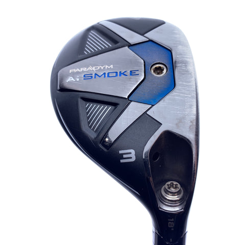 Used Callaway Paradym Ai Smoke 3 Hybrid / 18.0 Degrees / Regular Flex