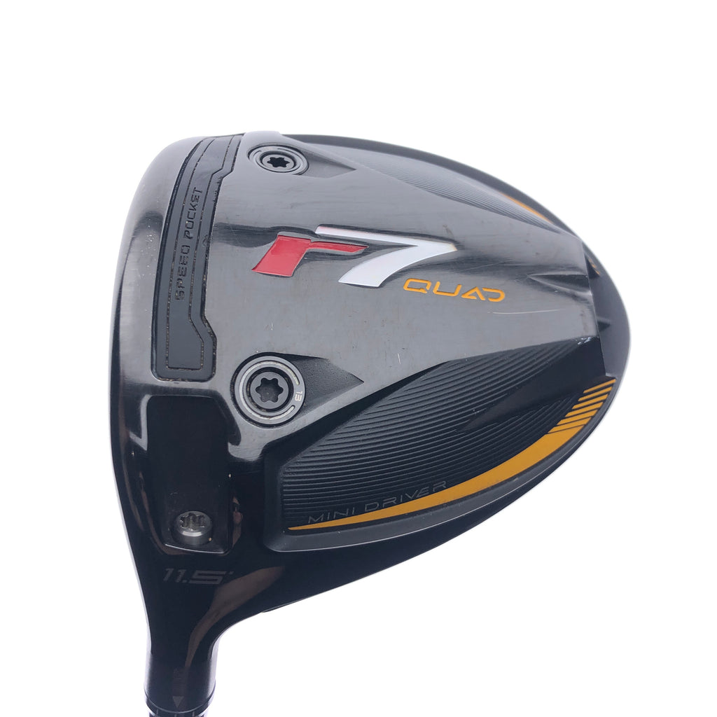 Used TaylorMade R7 Quad Mini Driver / 11.5 Degrees / Regular Flex / Left-Handed