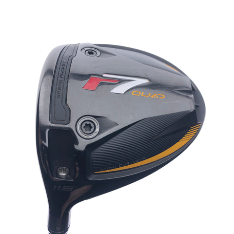 Used TaylorMade R7 Quad Mini Driver / 11.5 Degrees / Regular Flex / Left-Handed