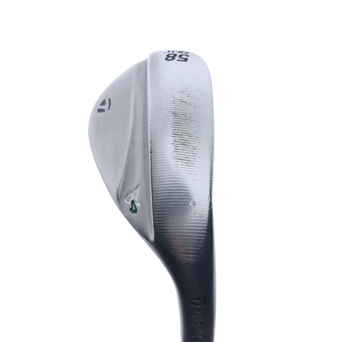 Used TaylorMade Milled Grind 4 Lob Wedge / 58.0 Degrees / Wedge Flex
