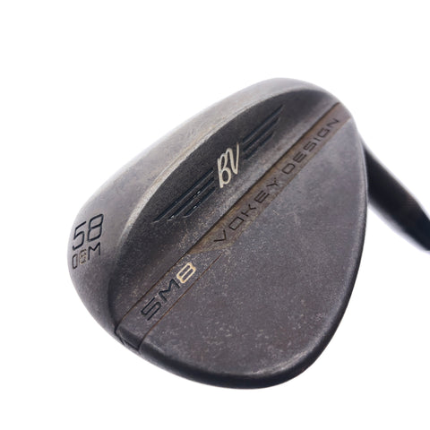 Used TOUR ISSUE Titleist Vokey SM8 Raw Lob Wedge / 58.0 Degrees / Wedge Flex