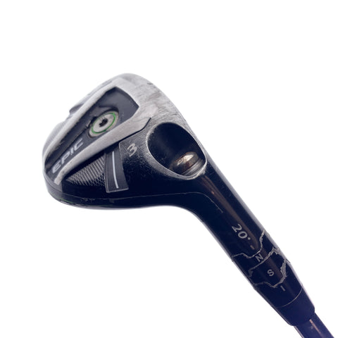 Used Callaway Epic 3 Hybrid / 20.0 Degrees / Stiff Flex