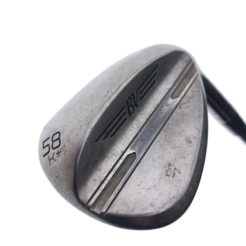 Used Titleist SM11 Raw Wedge Works Lob Wedge / 58.0 Degrees / Stiff Flex