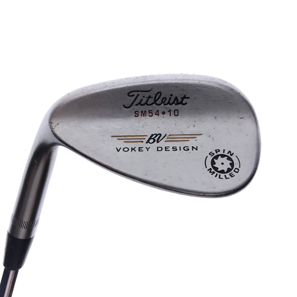 Used Titleist Vokey Spin Milled Sand Wedge / 54.0 Deg / Wedge Flex / Left-Handed - Replay Golf 