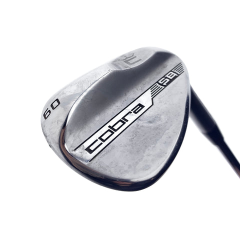 Used Cobra Snakebite 2023 Chrome Lob Wedge / 60.0 Degrees / Stiff Flex