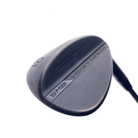 Used Titleist Vokey SM8 Jet Black Lob Wedge / 60.0 Degrees / Wedge Flex