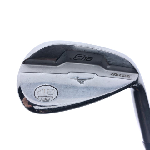 Used Mizuno S18 White Satin Pitching Wedge / 46.0 Degrees / Regular Flex