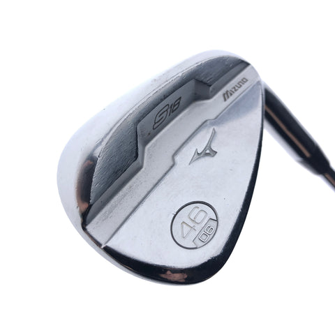 Used Mizuno S18 White Satin Pitching Wedge / 46.0 Degrees / Regular Flex