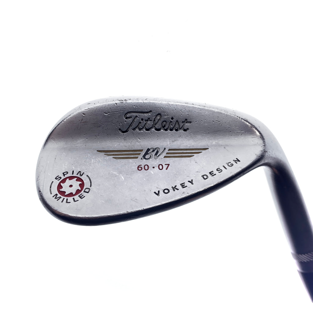 Used Titleist Vokey Spin Milled Red Lob Wedge / 60.0 Degrees / Wedge Flex