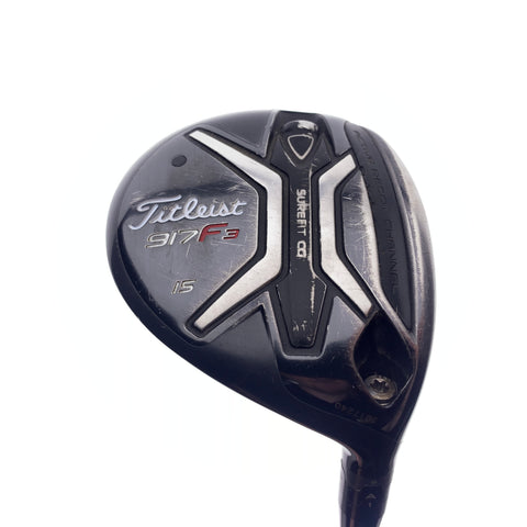 Used Titleist 917 F2 3 Fairway Wood / 15.0 Degrees / Stiff Flex