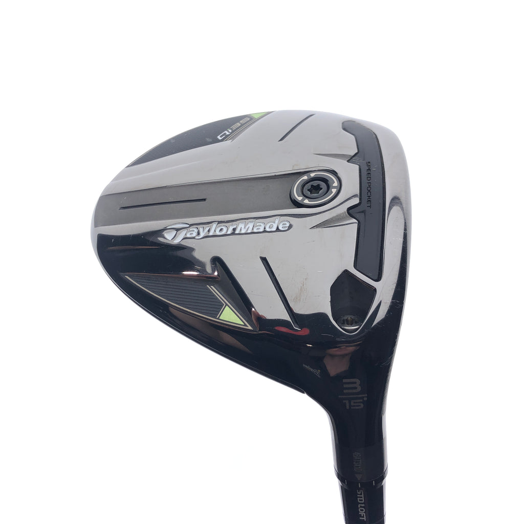 Used TaylorMade Qi35 3 Fairway Wood / 15 Degrees / Regular Flex - Replay Golf 