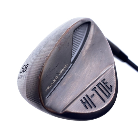 Used TaylorMade Milled Grind Hi-Toe 4 Copper Lob Wedge /58.0 Degrees/Wedge Flex