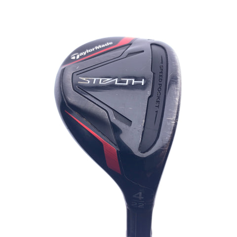Used TaylorMade Stealth Rescue 4 Hybrid / 22 Degrees / Regular Flex