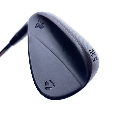 Used TaylorMade Milled Grind 3 Black Gap Wedge/50.0 Degrees/Stiff Flex/Left-Hand