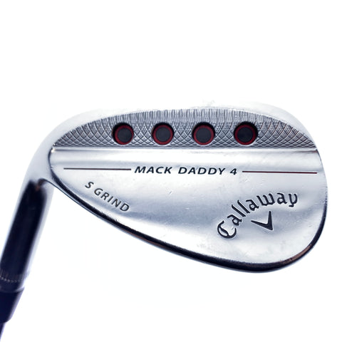 Used Callaway Mack Daddy 4 Chrome Lob Wedge / 58.0 Degrees / Stiff Flex / L-H