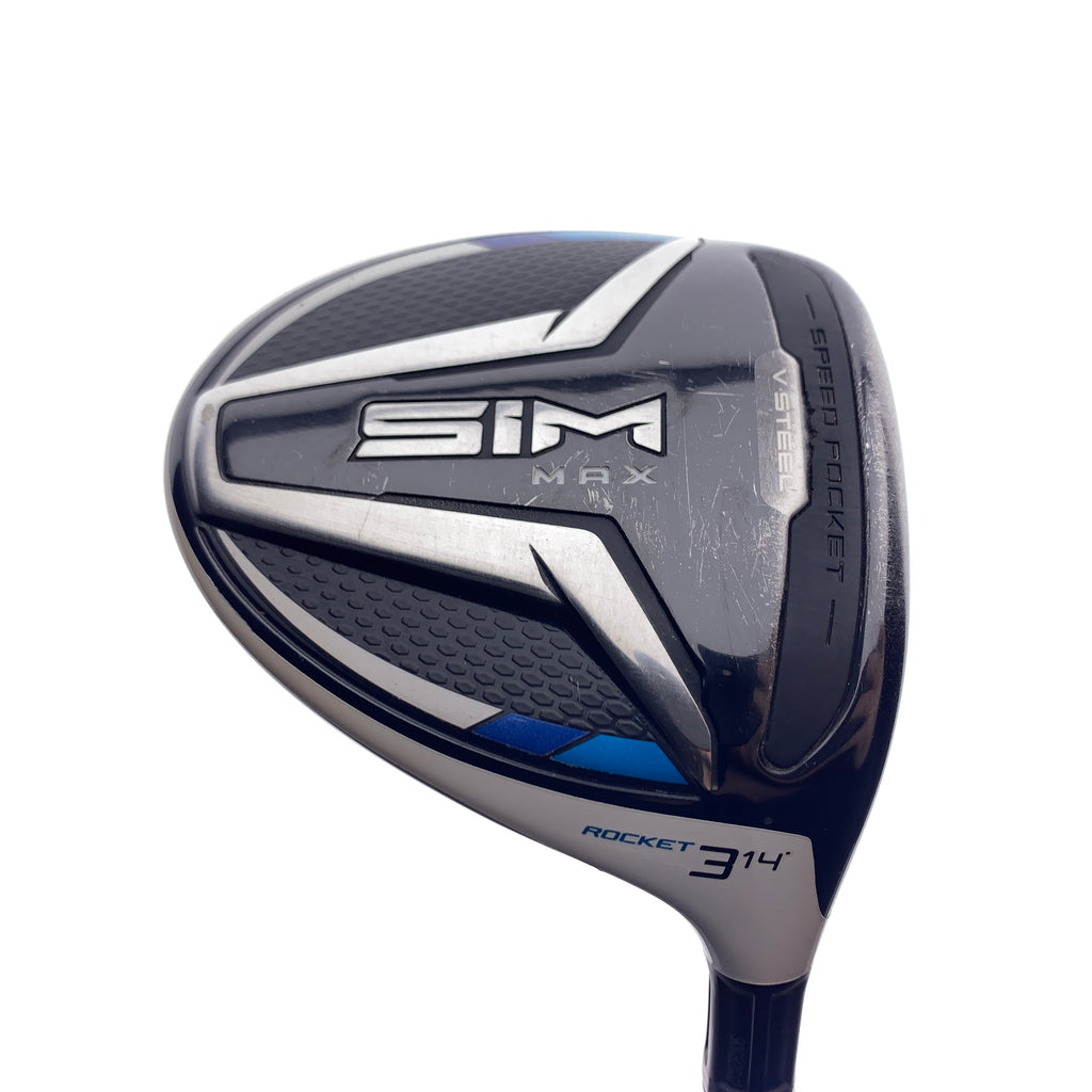 Used TaylorMade SIM Max Rocket 3 Fairway Wood / 14.0 Degrees / X-Stiff Flex
