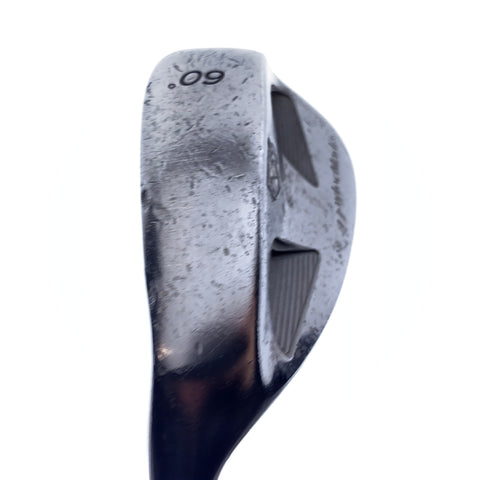Used TaylorMade Rac TP Z Groove Black Lob Wedge/60.0 Degrees/Wedge Flex/L-H