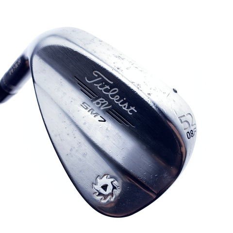 Used Titleist Vokey SM7 Tour Chrome Gap Wedge / 52.0 Degrees / Wedge Flex / L-H