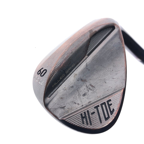Used TaylorMade Milled Grind Hi-Toe 4 Copper Lob Wedge / 60.0 Degrees / Wedge F