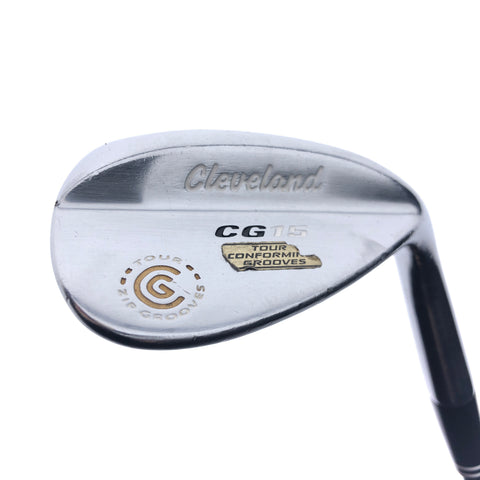 Used Cleveland CG15 Satin Chrome Lob Wedge / 60.0 Degrees / Wedge Flex