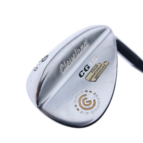 Used Cleveland CG15 Satin Chrome Lob Wedge / 60.0 Degrees / Wedge Flex