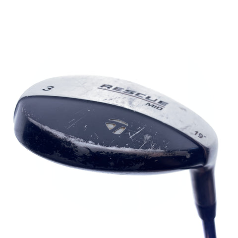 Used TaylorMade Rescue Mid 3 Hybrid / 19.0 Degrees / Stiff Flex