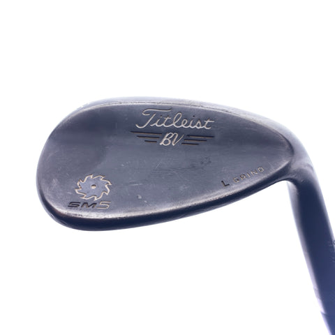 Used Titleist Vokey SM5 Raw Black Lob Wedge / 58.0 Degrees / Wedge Flex