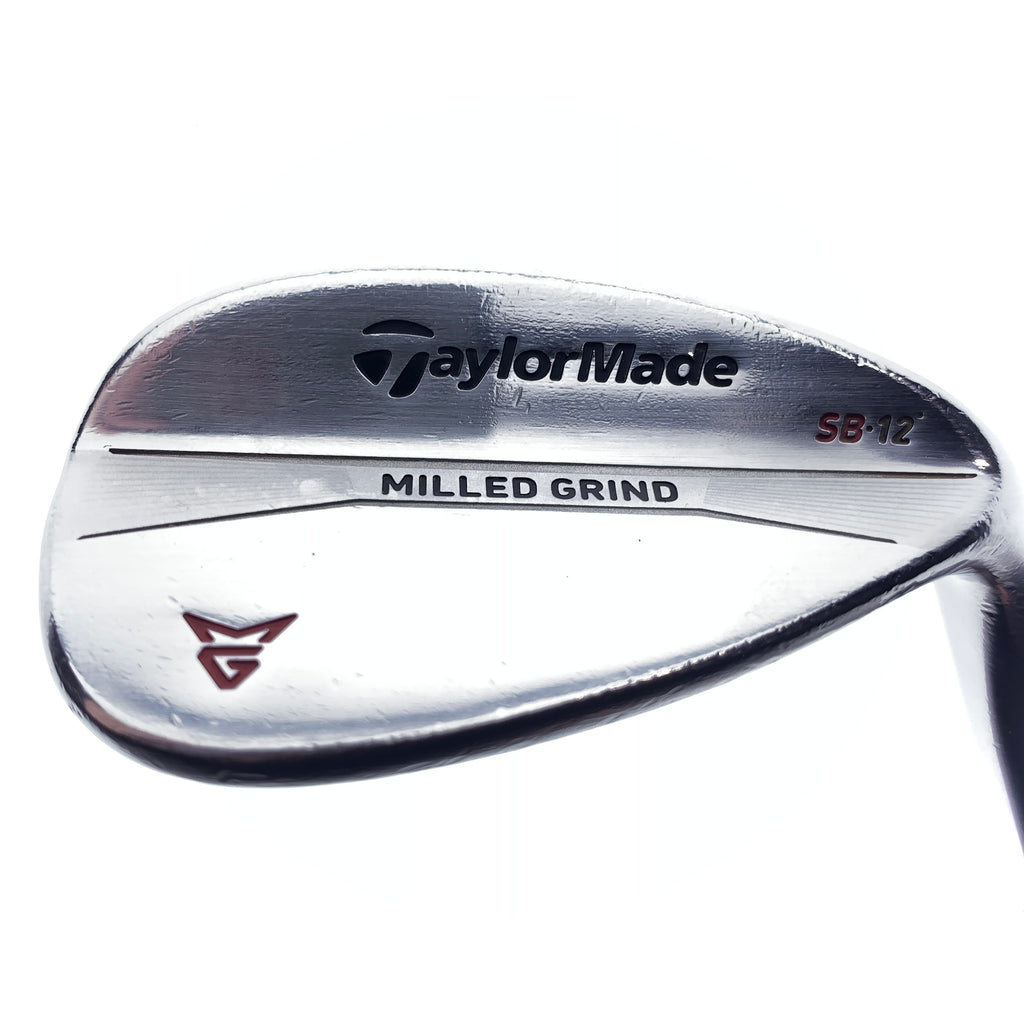 Used TaylorMade Milled Grind Satin Chrome Sand Wedge / 56.0 Degrees / Stiff Flex - Replay Golf 