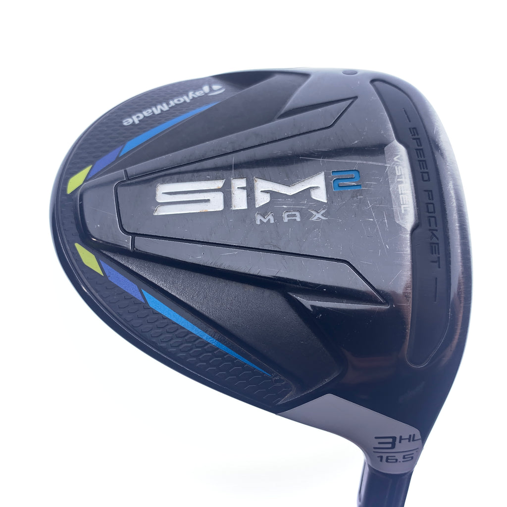 Used TaylorMade Sim2 Max 3  HL Fairway Wood / 16.5 Degrees / Stiff Flex