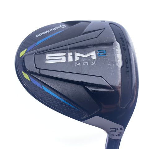 Used TaylorMade Sim2 Max 3  HL Fairway Wood / 16.5 Degrees / Stiff Flex
