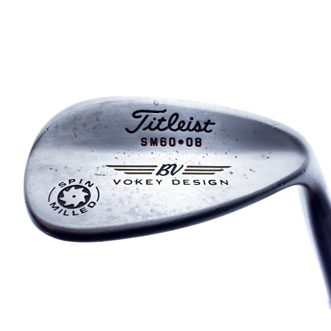 Used Titleist Vokey Spin Milled Lob Wedge / 60.0 Degrees / Wedge Flex