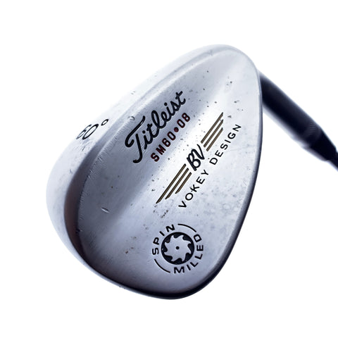 Used Titleist Vokey Spin Milled Lob Wedge / 60.0 Degrees / Wedge Flex
