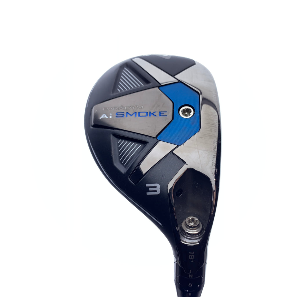 Used Callaway Paradym Ai Smoke 3 Hybrid / 18.0 Degrees / Stiff Flex