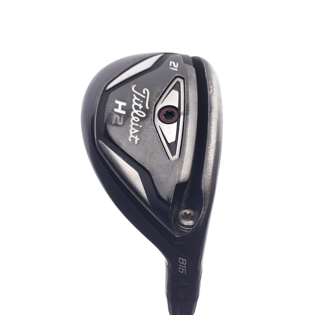 Used Titleist 816 H2 4 Hybrid / 21.0 Degrees / Stiff Flex